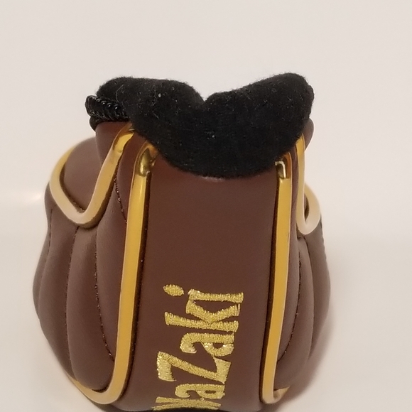 Wazaki Sand Wedge Golf Club Hybrid Headcover Brown With Gold Trim Embroidery - Picture 5 of 6